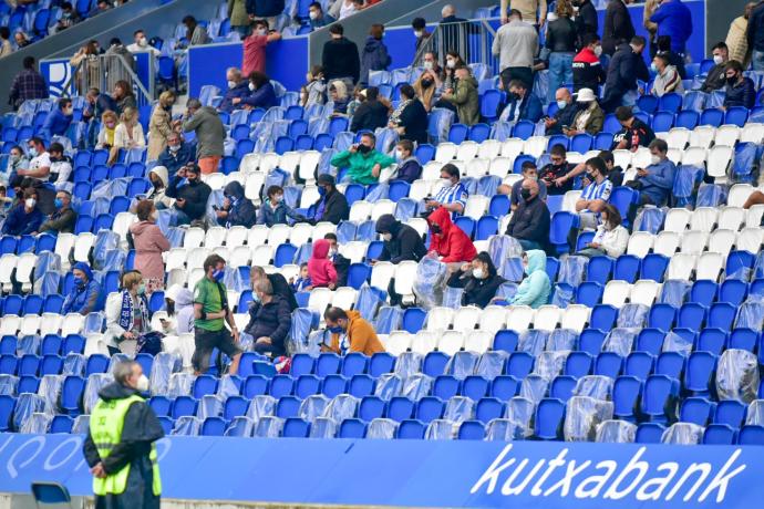 Partido de futbol amistoso del Sanse contra Burgos en Anoeta.