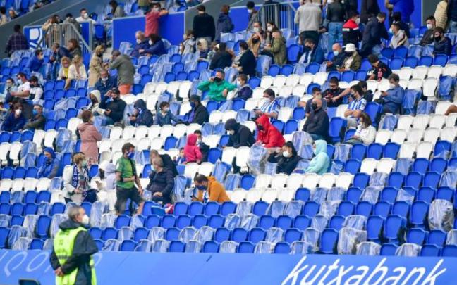 Partido de futbol amistoso del Sanse contra Burgos en Anoeta.