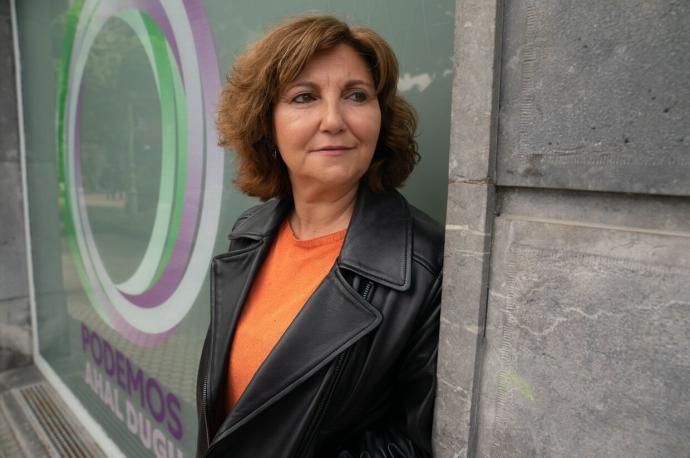 Pilar Garrido, coordinadora general de Unidas Podemos Euskadi.