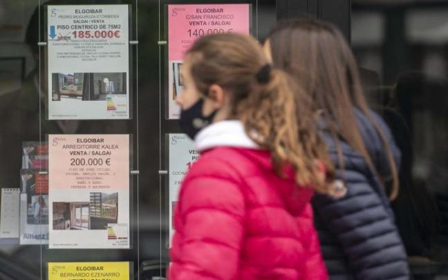 Escaparate de una inmobiliaria