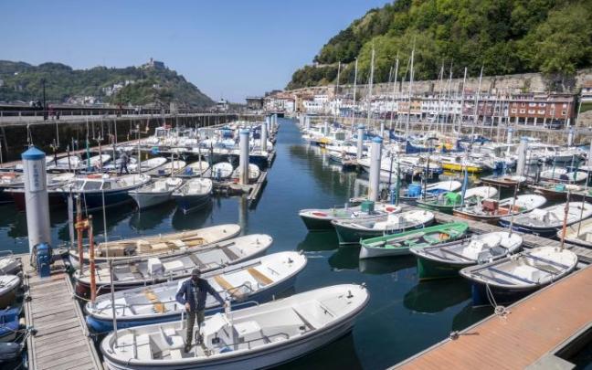 Dársena deportiva del muelle donostiarra.