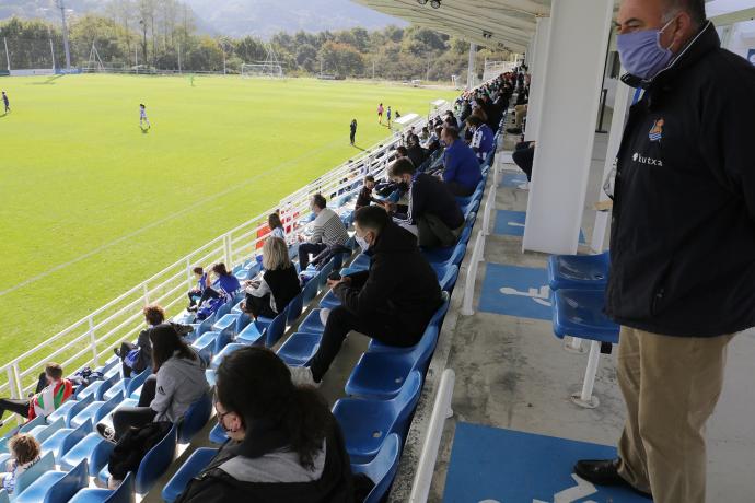 Real-Levante, uno de los pocos partidos de esta temporada con público en Zubieta.