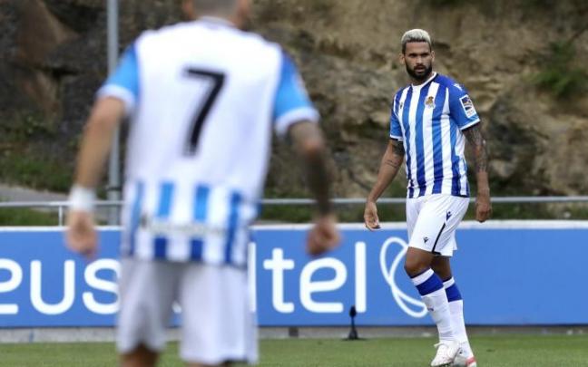 Willian José, este sábado, en el amistoso contra el Huesca.