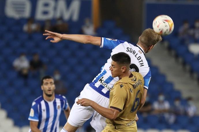 El noruego Sorloth, en el partido contra el Levante