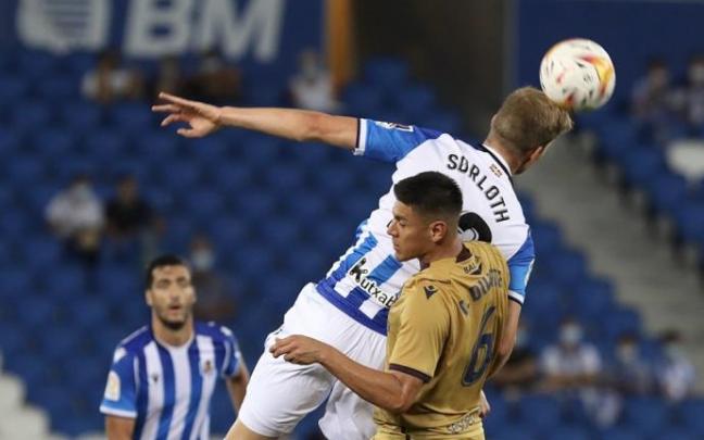 El noruego Sorloth, en el partido contra el Levante