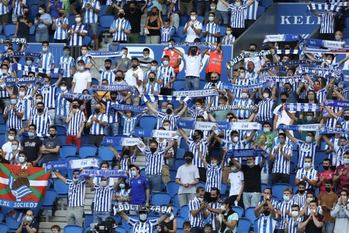 Público en el partido contra el Levante