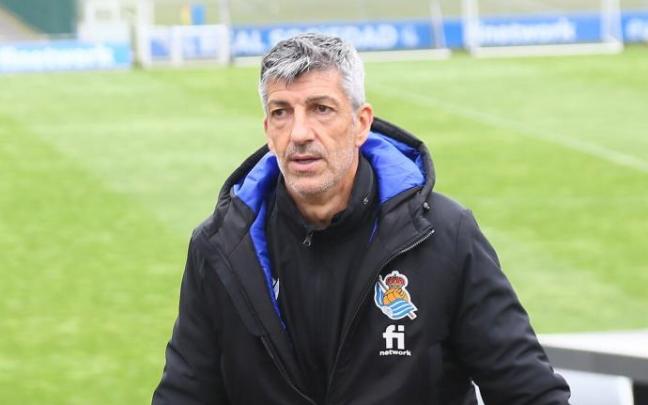 Imanol Alguacil, en Zubieta. Imanol Alguacil, en Zubieta.
