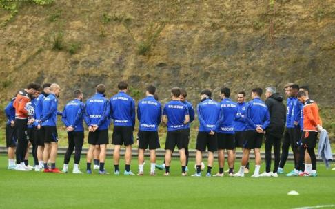Último entrenamiento de la Real en Zubieta antes del partido contra el Betis.