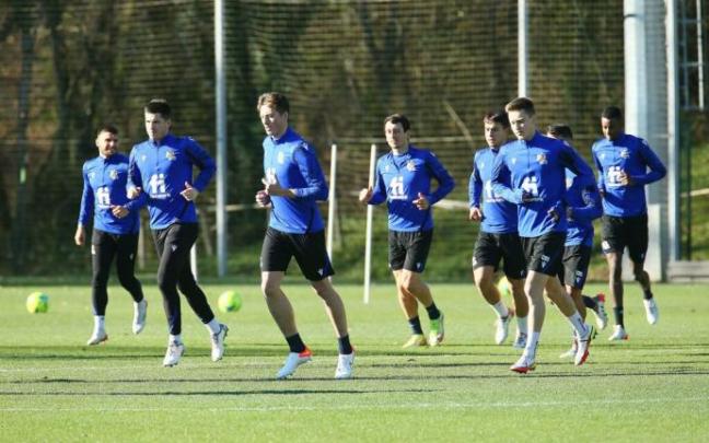 Entrenamiento de la Real en Zubieta
