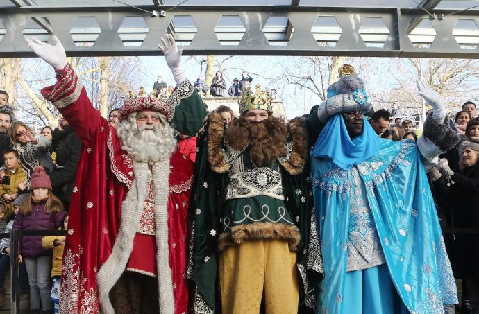 La llegada de los Reyes Magos, en 2020, a Altza.