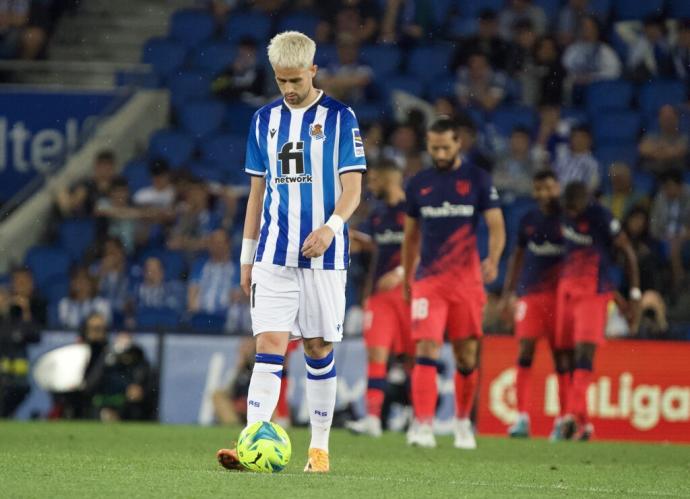 Januzaj, cabizbajo, en el partido del domingo frente al Atlético