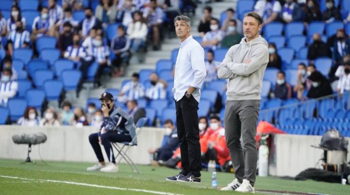 Imanol y Kovac, en Anoeta.