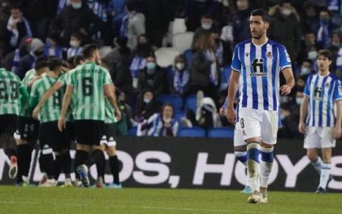Mikel Merino, en el encuentro ante el Betis.