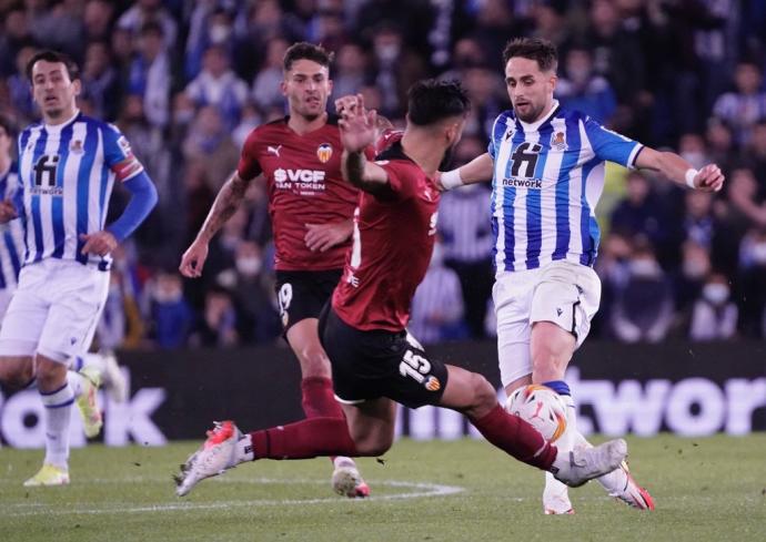 Imagen del Real-Valencia de la primera vuelta.