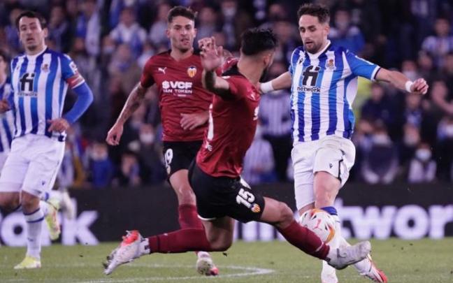 Imagen del Real-Valencia de la primera vuelta. Imagen del Real-Valencia de la primera vuelta.
