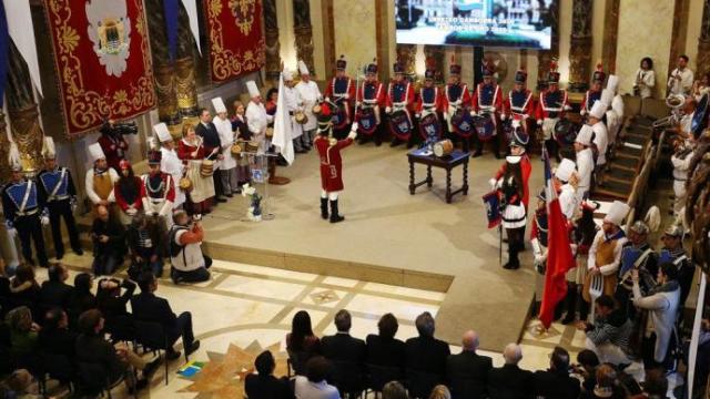 Un momento de la ceremonia de entrega del último Tambor de Oro.