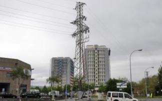 Torre de alta tensión.