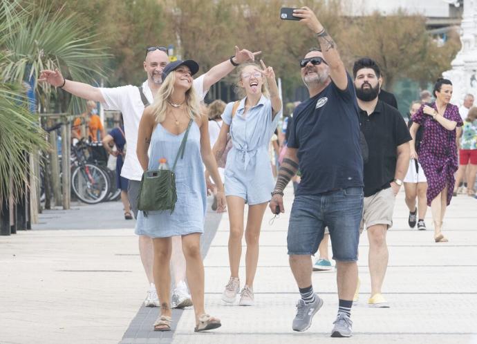 Turistas en Donostia