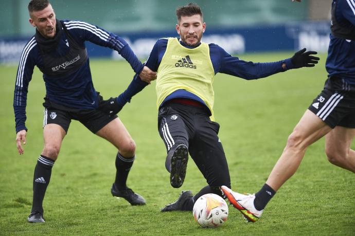 David García durante un entrenamiento.