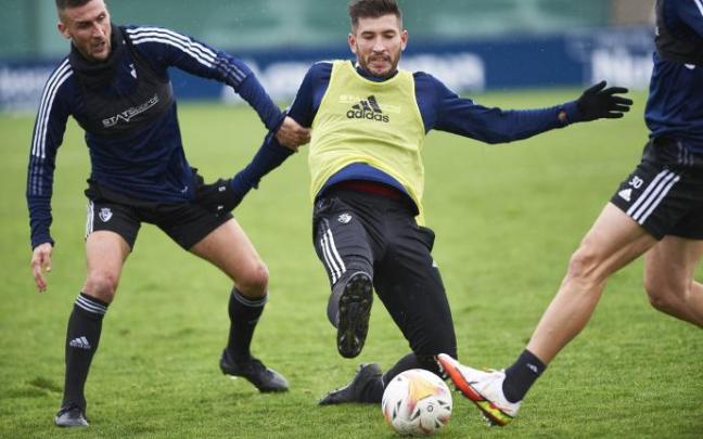 David García durante un entrenamiento.