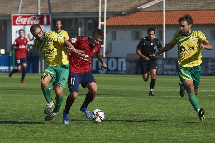 Eneko Martínez, en un lance del encuentro ante el Tropezón.