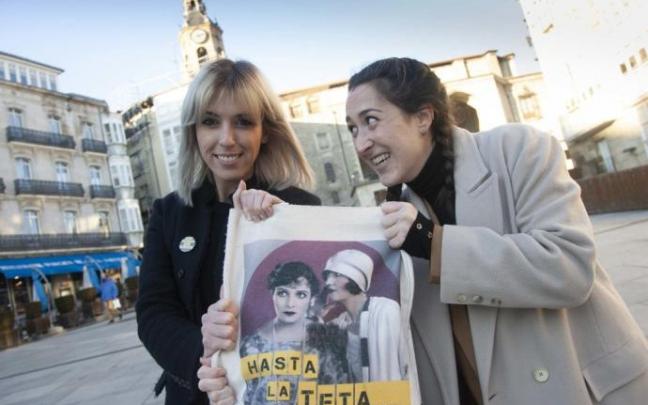 Andrea Abaigar y Maialen Martinez, fundadoras del movimiento Hasta la Teta.