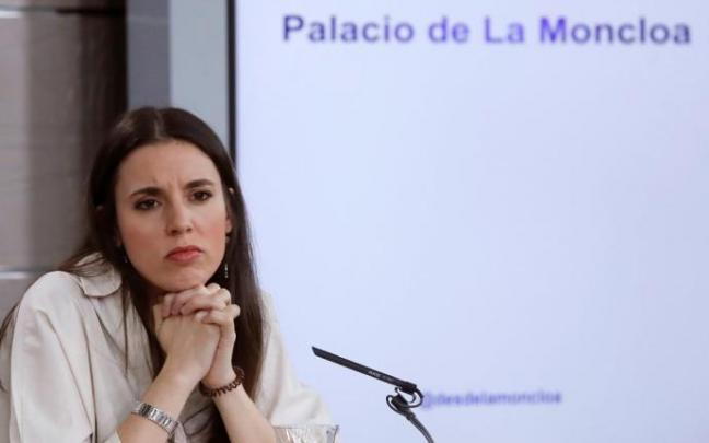 Irene Montero, durante una rueda de prensa posterior a la reunión del Consejo de Ministros.