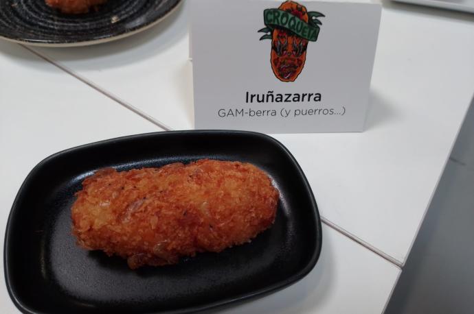 Iruñazarra, ganador de la V semana de la croqueta.