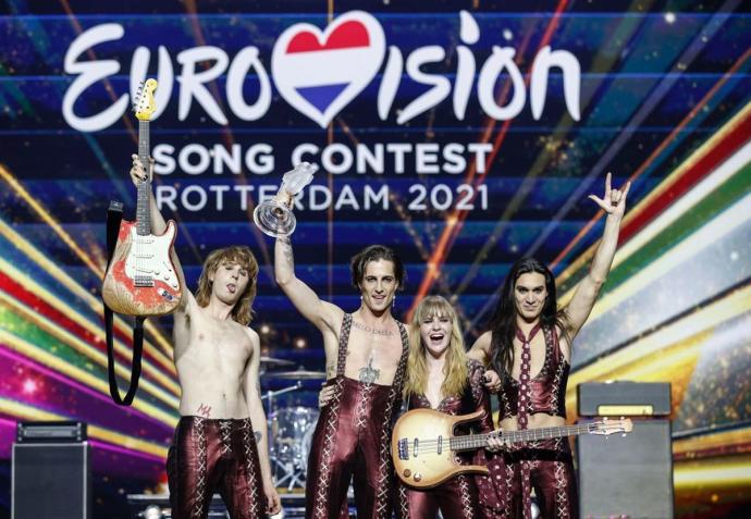 La banda de rock Maneskin otorga a Italia su tercer triunfo en Eurovisión