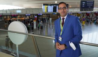 El director del aeropuerto de Bilbao, Iván Grande