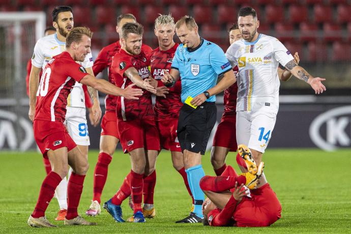 Ivanov, durante el AZ-Rijeka del pasado curso.