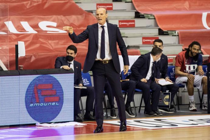 Dusko Ivanovic, durante el partido ante el UCAM Murcia