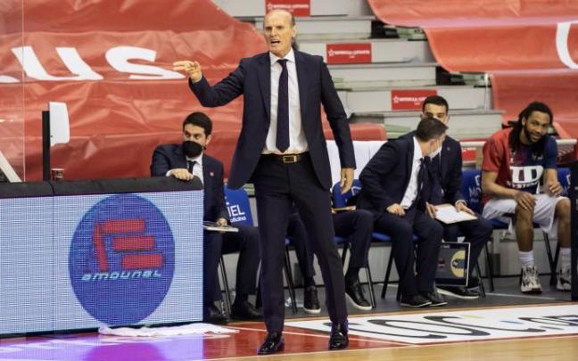 Dusko Ivanovic, durante el partido ante el UCAM Murcia
