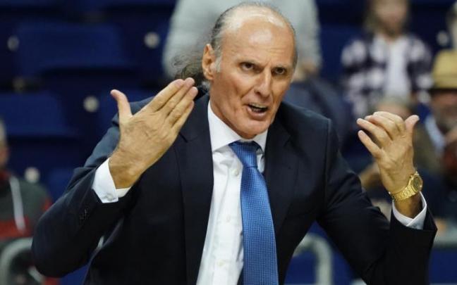 Dusko Ivanovic durante el partido contra el Alba Berlín.