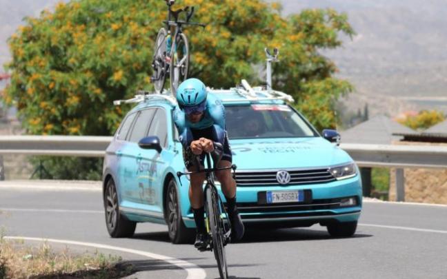 Ion Izagirre, nuevo campeón de España contrarreloj. Ion Izagirre, nuevo campeón de España contrarreloj.