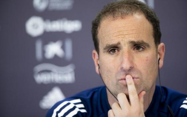 Jagoba Arrasate, durante una rueda de prensa.