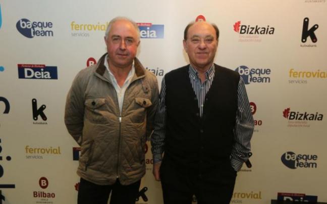 Jaime Uriarte y Juan Mari Dañobeitia, en los DEIA Kirol Sariak. Jaime Uriarte y Juan Mari Dañobeitia, en los DEIA Kirol Sariak.