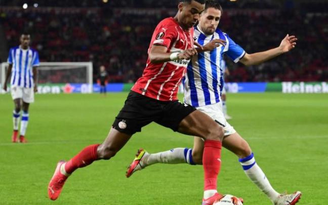 Januzaj, durante un lance del partido ante el PSV Januzaj, durante un lance del partido ante el PSV