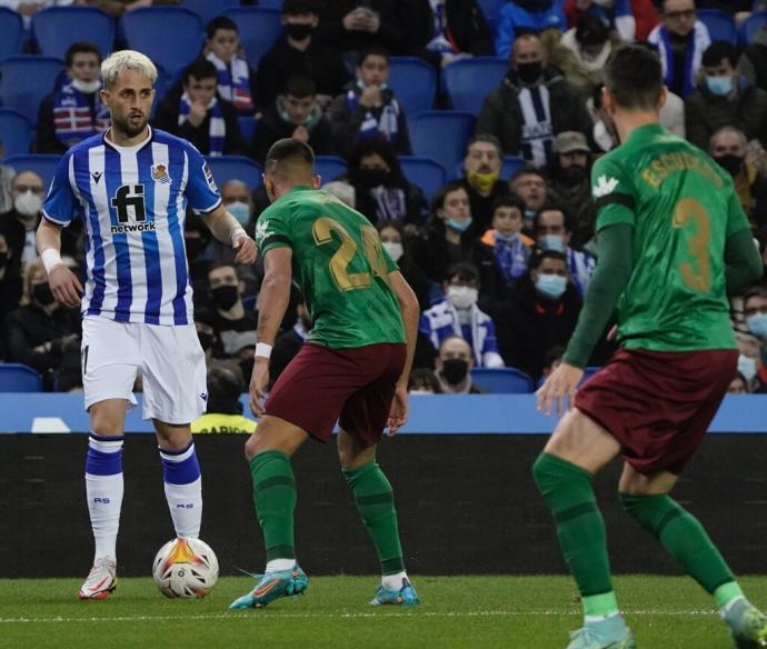 Adnan Januzaj, en un momento del duelo del domingo ante el Granada