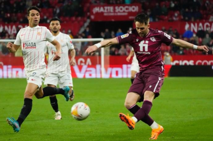 Adnan Januzaj, en el partido del domingo en Sevilla