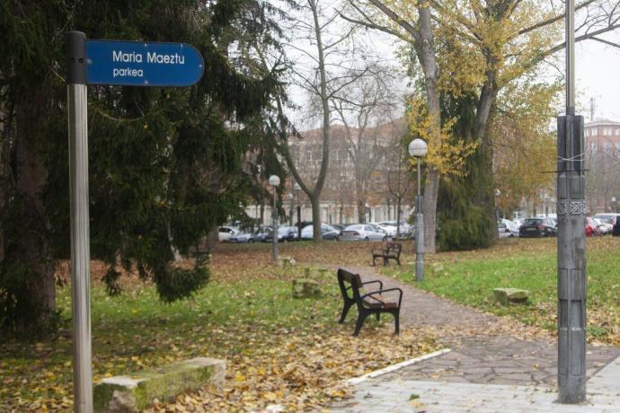 Zonas verdes y alumbrado público en Vitoria.