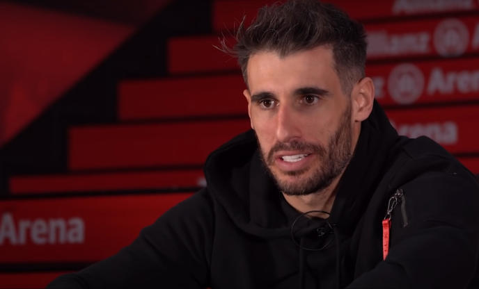 Javi Martínez, en un fotograma de su vídeo homenaje.