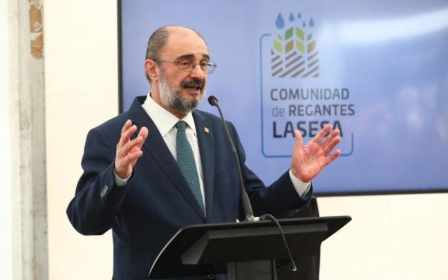 El presidente de Aragón, Javier Lambán,