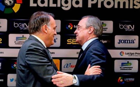 El Real Madrid desmiente a través de un comunicado que esté estudiando abandonar LaLiga por el enfrentamiento con su presidente, Javier Tebas, como informa este sábado el 'Mundo Deportivo'