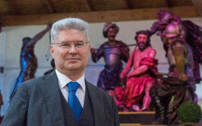 Javier Diago, responsable de las Cofradías de Bilbao. Javier Diago, responsable de las Cofradías de Bilbao.