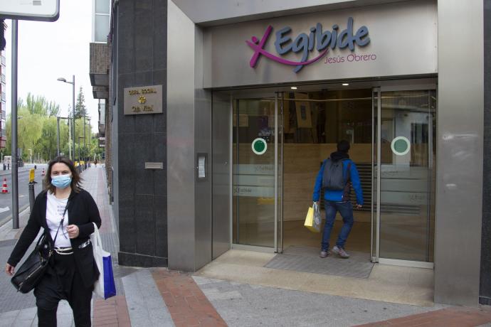 Acceso principal a Egibide Jesús Obrero, uno de los centros presentes en la feria Avanza.