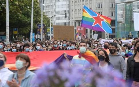 Manifestación contra la violencia LGTBIfóbica. Manifestación contra la violencia LGTBIfóbica.