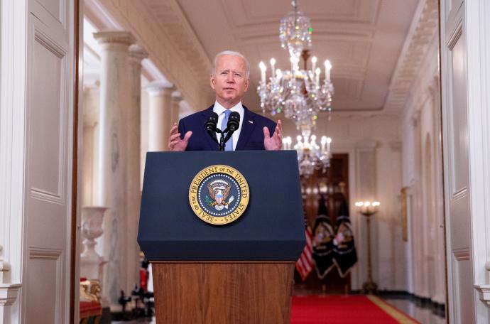 El presidente estadounidense, Joe Biden, explica a la nación la retirada de Afganistán