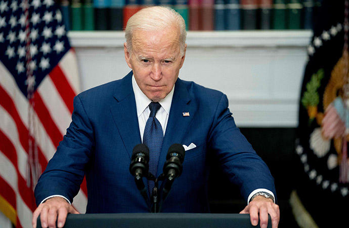 Joe Biden comparece tras la masacre en Texas.