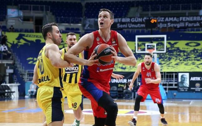 Voigtmann, en un partido de esta temporada con el CSKA